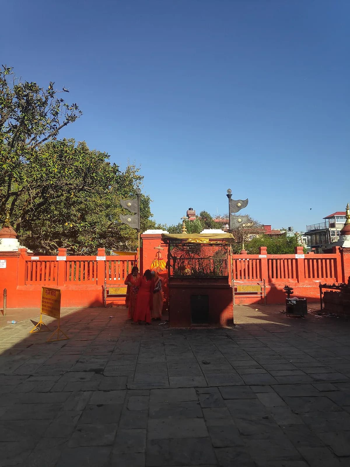 The grounds of Budhanilkantha Temple