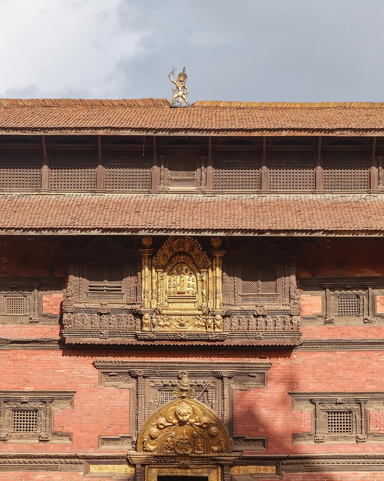 Carved doorway at Patan Museum