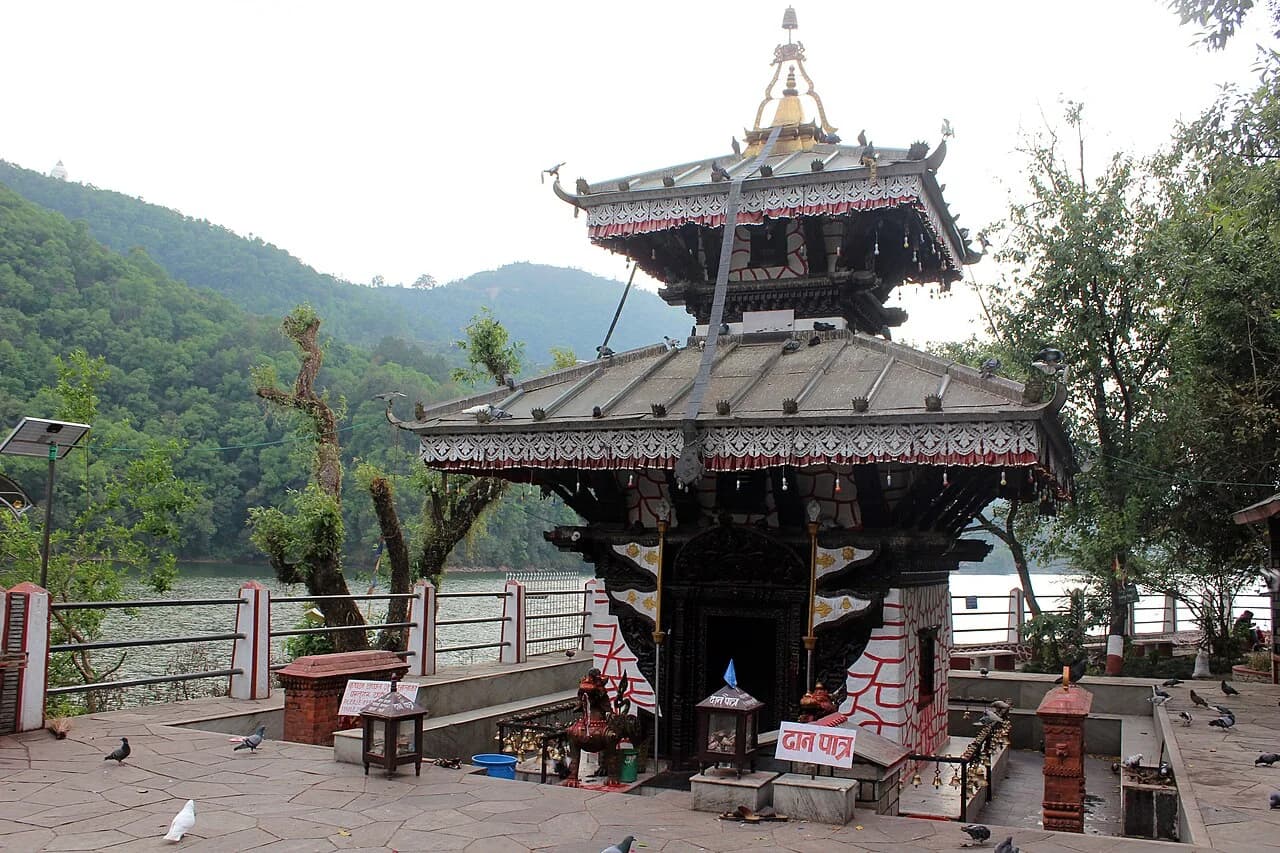 Tal Barahi Temple on its island